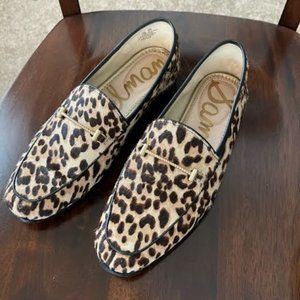 Sam Edelman Leather Loraine Loafer Leopard